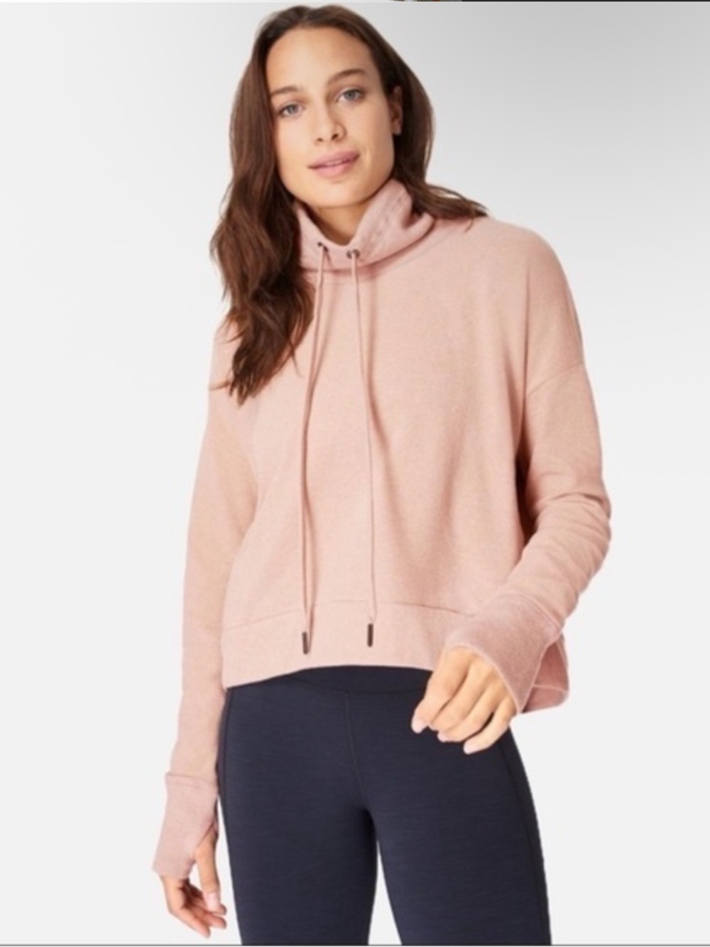 Sweaty Betty Funnel Neck Athletic Performance Pull Over Sweatshirt Italy Size M